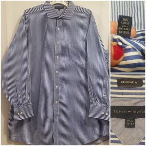 TOMMY HILFIGER MEN'S CASUAL BUTTON DOWN SH…